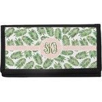 Tropical Leaves Canvas Checkbook Cover (Personalized)