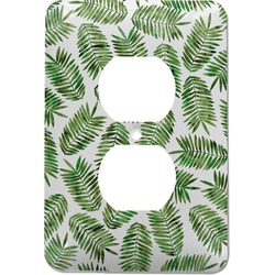 Tropical Leaves Electric Outlet Plate (Personalized)