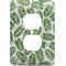 Tropical Leaves Electric Outlet Plate