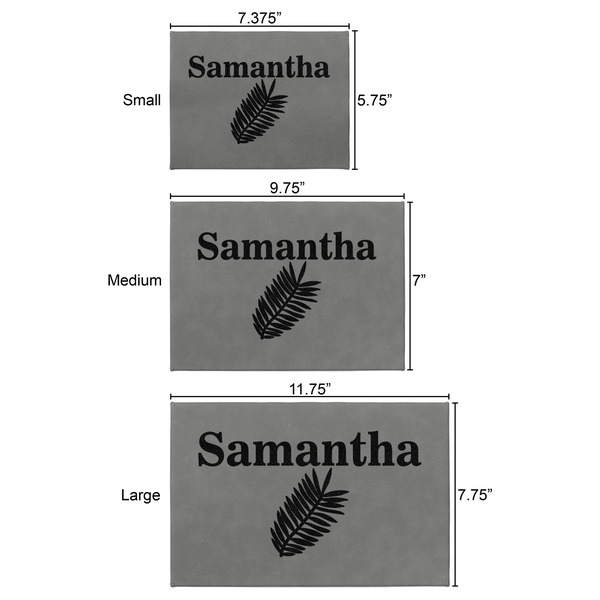 Tropical Leaves Engraved Gift Boxes - All 3 Sizes