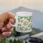 Tropical Leaves Single Shot Espresso Cup - Single (Personalized)