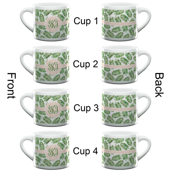 Tropical Leaves Espresso Cup - 6oz (Double Shot Set of 4) APPROVAL