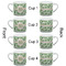 Tropical Leaves Espresso Cup - 6oz (Double Shot Set of 4) APPROVAL