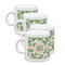 Tropical Leaves Espresso Cup Group of Four Front