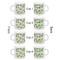 Tropical Leaves Espresso Cup Set of 4 - Apvl