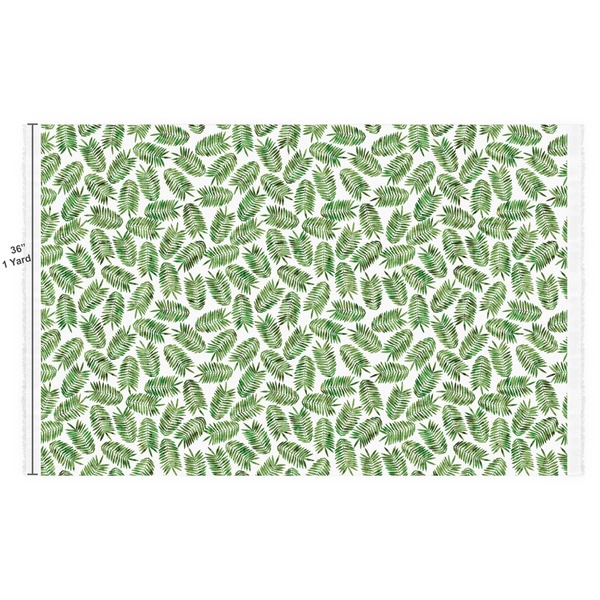 Tropical Leaves Fabric Full Yard