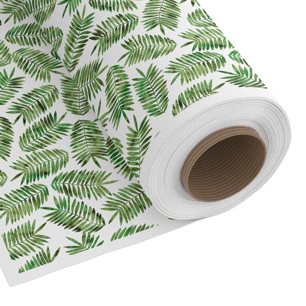 Custom Tropical Leaves Fabric by the Yard - Spun Polyester Poplin