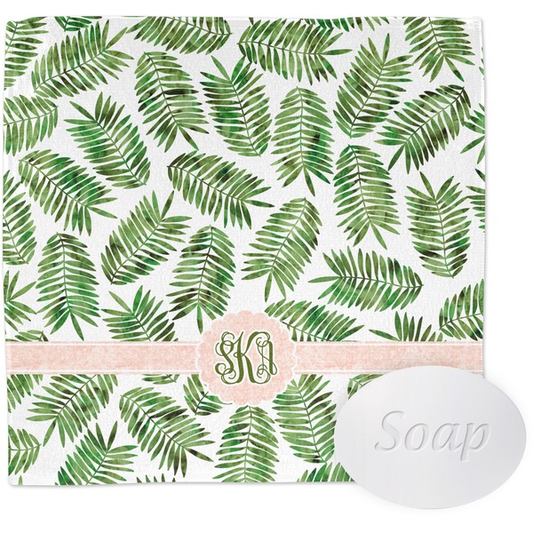 Custom Tropical Leaves Washcloth (Personalized)