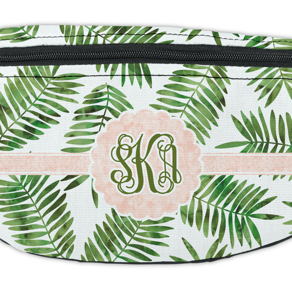 Tropical Leaves Fanny Pack - Closeup