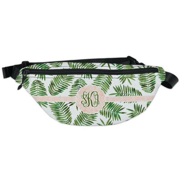 Custom Tropical Leaves Fanny Pack - Classic Style (Personalized)