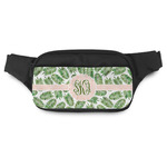 Tropical Leaves Fanny Pack - Modern Style (Personalized)