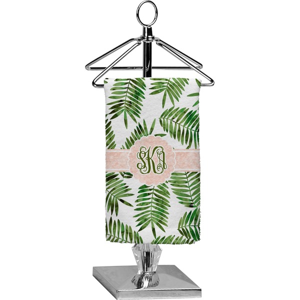 Custom Tropical Leaves Finger Tip Towel - Full Print (Personalized)