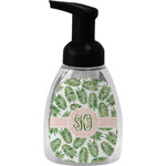 Tropical Leaves Foam Soap Bottle - Black (Personalized)
