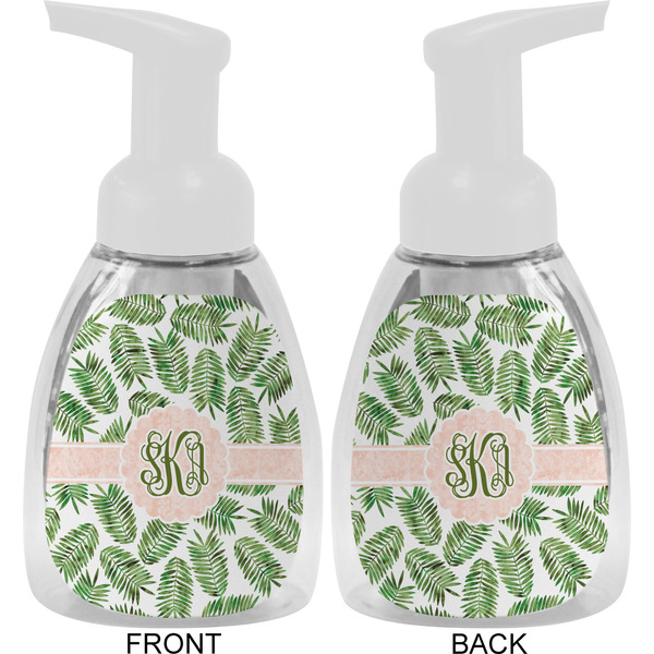 Tropical Leaves Foam Soap Bottle Approval - White