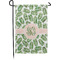 Tropical Leaves Small Garden Flag - Single Sided w/ Monograms