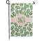 Tropical Leaves Small Garden Flag - Double Sided w/ Monograms