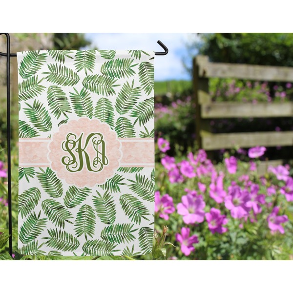 Tropical Leaves Garden Flag - Outside In Flowers
