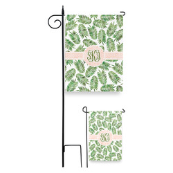 Tropical Leaves Garden Flag (Personalized)