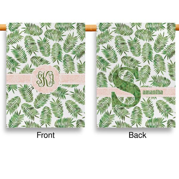 Tropical Leaves Garden Flags - Large - Double Sided - APPROVAL