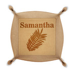 Tropical Leaves Genuine Leather Valet Tray (Personalized)
