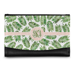 Tropical Leaves Genuine Leather Women's Wallet - Small (Personalized)