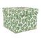 Tropical Leaves Gift Boxes with Lid - Canvas Wrapped - Large - Front/Main