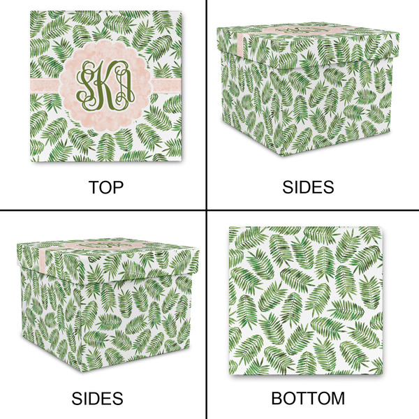 Tropical Leaves Gift Boxes with Lid - Canvas Wrapped - XX-Large - Approval