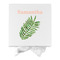 Tropical Leaves Gift Boxes with Magnetic Lid - White - Approval