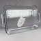 Tropical Leaves Glass Baking Dish - 13in x 9in (Personalized)