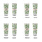 Tropical Leaves Glass Shot Glass - 2 oz - Set of 4 - APPROVAL