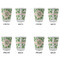Tropical Leaves Glass Shot Glass - Standard - Set of 4 - APPROVAL