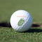 Tropical Leaves Golf Ball - Branded - Front Alt