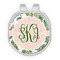 Tropical Leaves Golf Ball Marker - Hat Clip - Silver