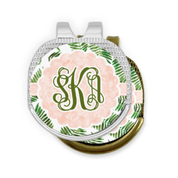 Tropical Leaves Golf Ball Marker - Hat Clip