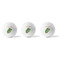 Tropical Leaves Golf Balls - Generic - Set of 3 - APPROVAL