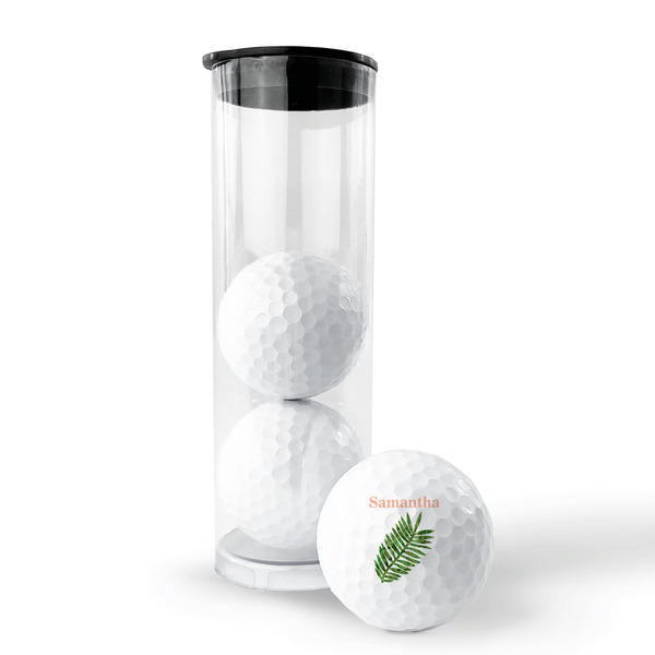 Tropical Leaves Golf Balls - Generic - Set of 3 - PACKAGING