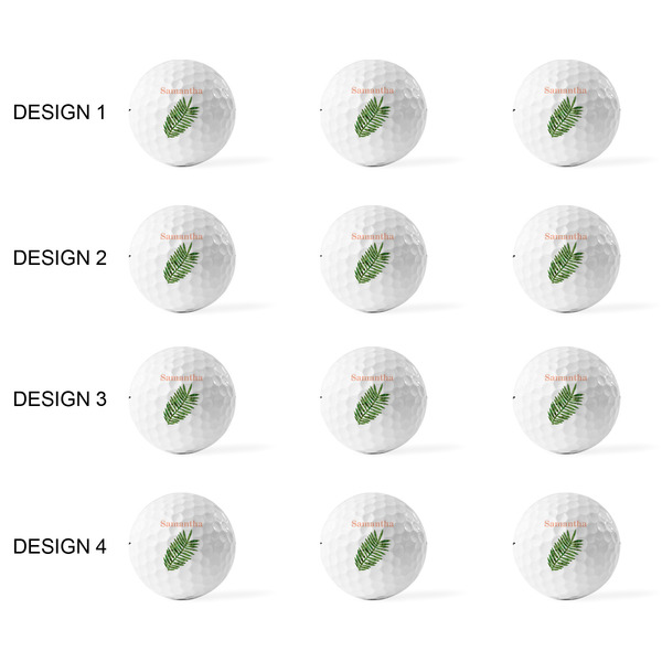 Tropical Leaves Golf Balls - Titleist - Set of 12 - APPROVAL