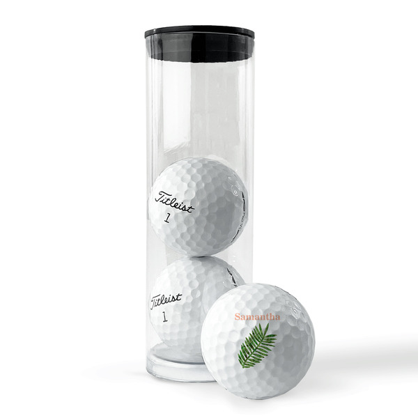 Tropical Leaves Golf Balls - Titleist - Set of 3 - PACKAGING