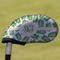 Tropical Leaves Golf Club Cover - Front