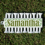 Tropical Leaves Golf Tees & Ball Markers Set (Personalized)