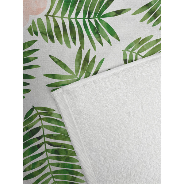 Tropical Leaves Golf Towel - Detail