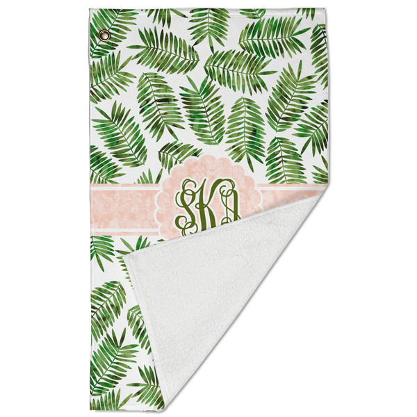 Tropical Leaves Golf Towel - Folded (Large)
