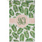 Tropical Leaves Golf Towel (Personalized) - APPROVAL (Small Full Print)