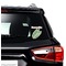 Tropical Leaves Graphic Car Decal (On Car Window)