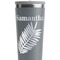 Tropical Leaves Grey RTIC Everyday Tumbler - 28 oz. - Close Up