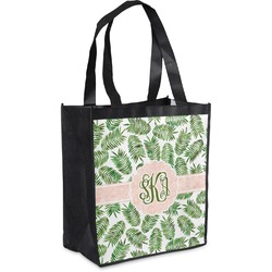 Tropical Leaves Grocery Bag (Personalized)