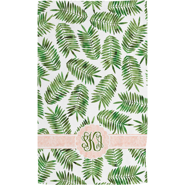 Tropical Leaves Hand Towel (Personalized) Full