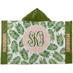 Tropical Leaves Kids Hooded Towel (Personalized)