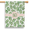 Tropical Leaves 28" House Flag (Personalized)