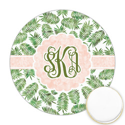 Tropical Leaves Printed Cookie Topper - 2.5" (Personalized)